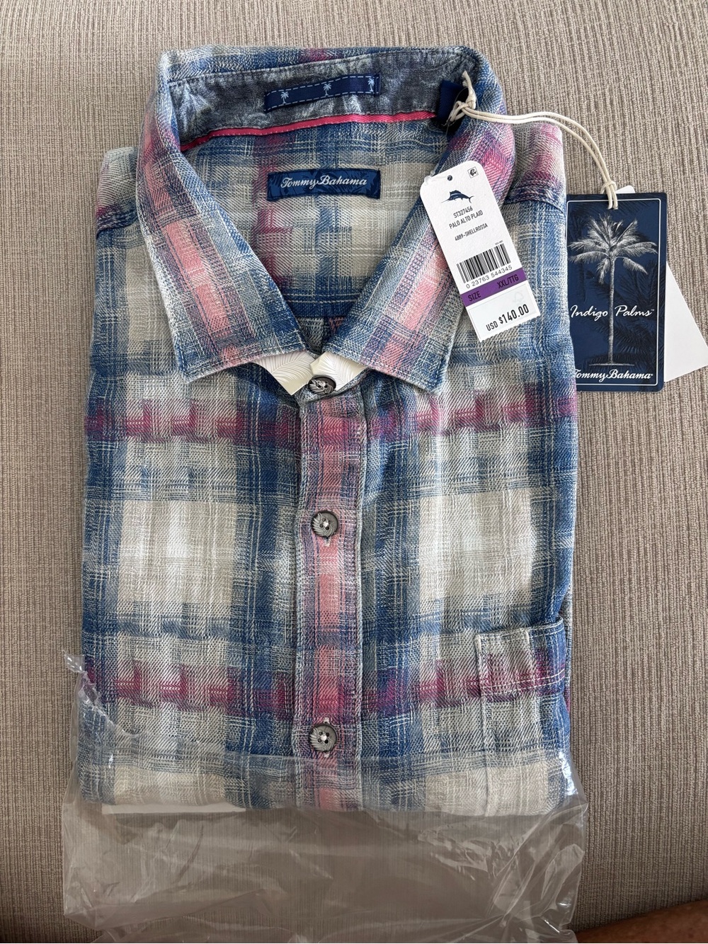 Tommy Bahama Men’s Palo Alto Long Sleeve Shirt XXL